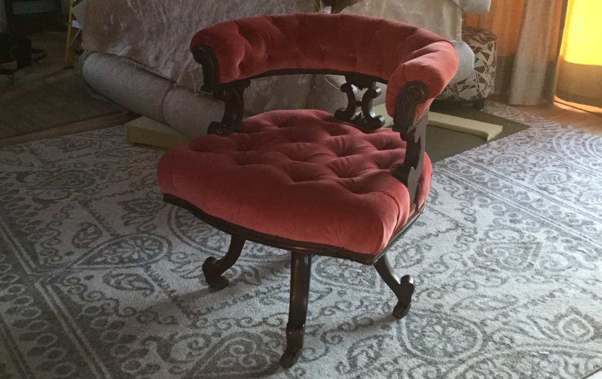 Red Upholstered Chair